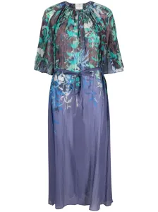 FORTE FORTE - Printed Cotton And Silk Blend Long Dress