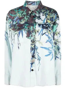 FORTE FORTE - Printed Cotton And Linen Blend Overshirt