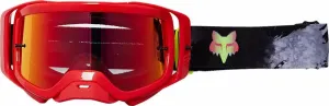 FOX Airspace Dkay Mirrored Lens Goggles Fluorescent Red Motorcycle Glasses