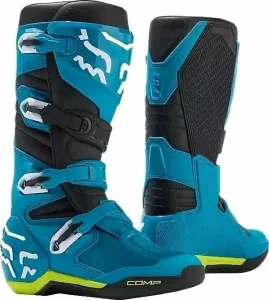 FOX Comp Boots Blue/Yellow 41 Motorcycle Boots