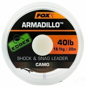 Fox Fishing Edges Armadillo Shock and Snag Leader Camo 50 lbs-22,6 kg 20 m