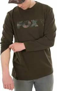 Fox Fishing T-Shirt Raglan Long Sleeve Shirt Khaki/Camo M