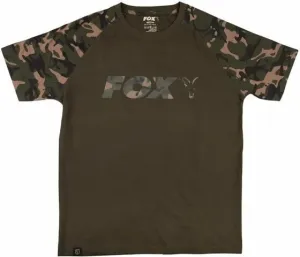 Fox Fishing T-Shirt Raglan T-Shirt Khaki/Camo 3XL