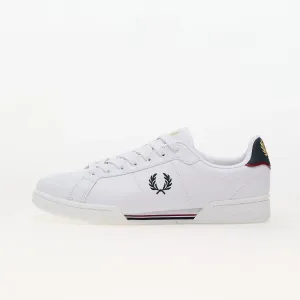 FRED PERRY B722 Leather White/ Navy #1885618
