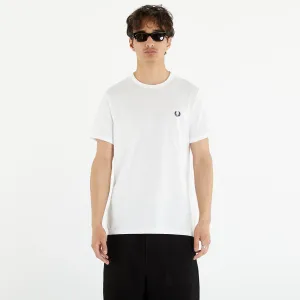 FRED PERRY Ringer Tee White #1400033