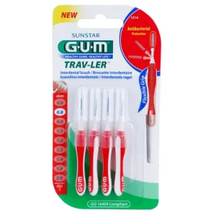 G.U.M Trav-Ler interdental brushes 0,8 mm 4 pc