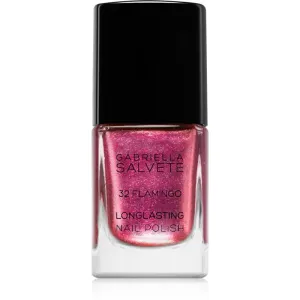 Gabriella Salvete Longlasting Enamel long-lasting nail polish with glitter shade 32 Flamingo 11 ml