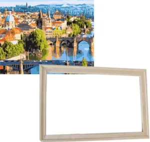 Gaira With Frame Without Stretched Canvas Old Prague