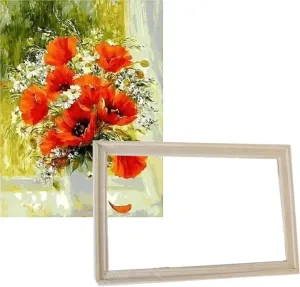 Gaira With Frame Without Stretched Canvas Poppies 1