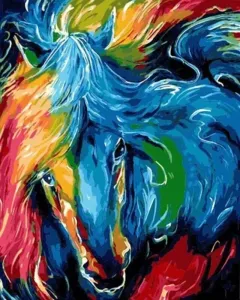 Gaira Painting by Numbers Colorful Horse