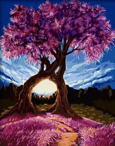 Gaira Painting by Numbers Cuddling Tree