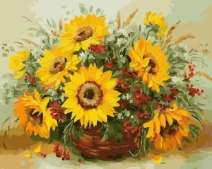Gaira Painting by Numbers Sunflowers 2