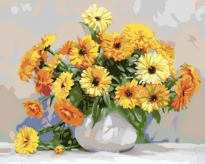Gaira Painting by Numbers Yellow Bouquet