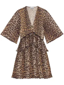 GANNI - Leopard Print Mini Dress #1732586