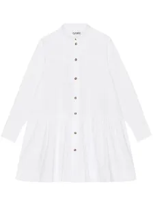 GANNI - Organic Cotton Mini Shirt Dress #1732511