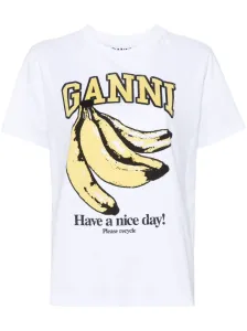 GANNI - Banana Print Cotton T-shirt #1821051