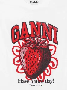 GANNI - Printed Cotton T-shirt #1732569