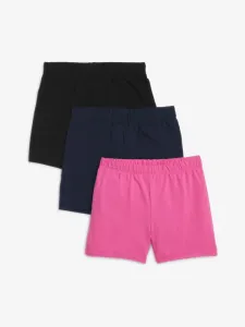 GAP Kids Shorts 3 pcs Black Blue Pink