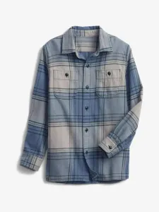 GAP Flannel Kids shirt Blue
