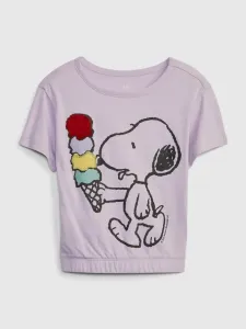GAP GAP & Peanuts Snoopy Kids T-shirt Violet