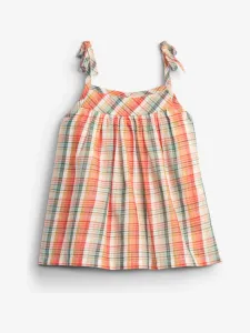 GAP Ruffle Woven kids Top Red Colorful
