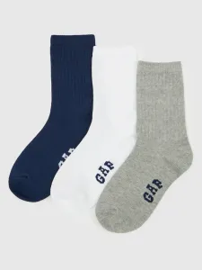 GAP 3 pairs of children's socks Blue White Grey