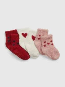 GAP 3 pairs of children's socks Red #1753038