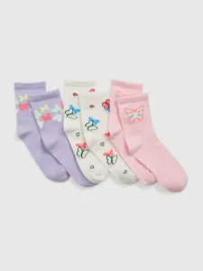 GAP 3 pairs of children's socks Violet