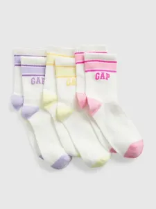 GAP 3 pairs of children's socks White