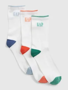 GAP 3 pairs of children's socks White #1178690