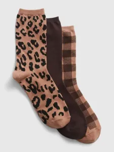 GAP Set of 3 pairs of socks Brown