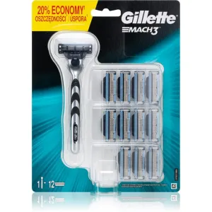 Gillette Mach3 razor + replacement heads 12 pc #250664
