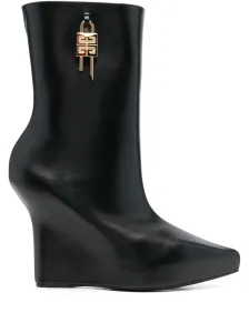 GIVENCHY - G Lock Leather Boots #1633044