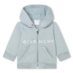 Givenchy Baby Boys Logo Hoodie in Light Blue 02A Pale 86% Cotton, 14% Polyester - Trimming: 98% 2% Elastane Lining: 100% Cotton