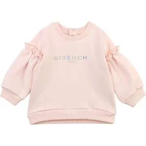 Givenchy Baby Girls Cotton Sweatshirt Pink 18M #1576798