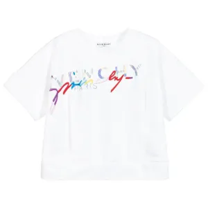 Givenchy Girls Logo Sweatshirt White 14Y