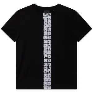 Givenchy Boys 4g Logo T-shirt Black 4Y #686700