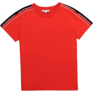 Givenchy Boys Cotton T-shirt Red 12Y