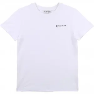 Givenchy Boys Cotton T-shirt White 10Y #670255