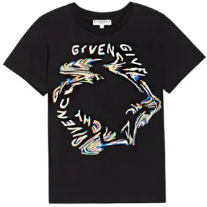 Givenchy - Boys Graphic Print T-shirt 10Y Black