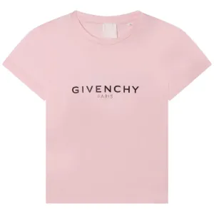 Givenchy Girls Classic Logo T Shirt Pink 10Y