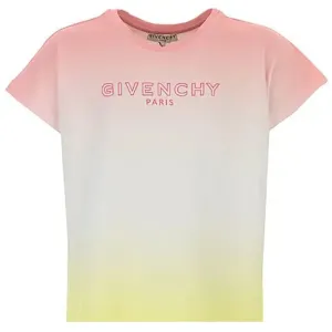 Givenchy Girls Logo T-shirt Multicoloured 10Y Pink