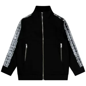 Givenchy Boys Paint Spray Zip Up Jacket Black 10Y