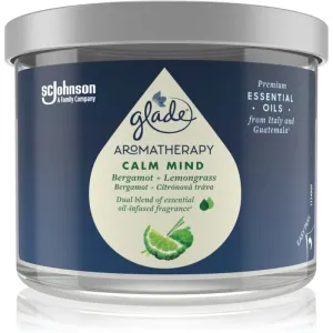 GLADE Aromatherapy Calm Mind scented candle Bergamot + Lemongrass 260 g