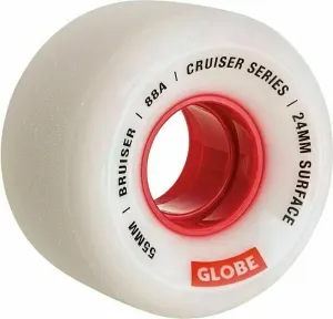 Globe Bruiser Cruiser Skateboard Wheel White/Red 55.0