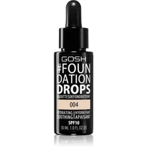 Gosh Foundation Drops light foundation drops SPF 10 shade 004 Natural 30 ml #256695
