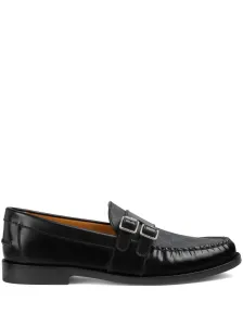 GUCCI - Gg Motif Leather Loafers #1770829