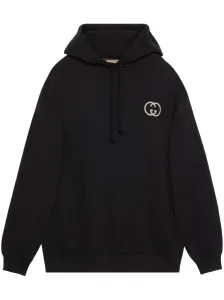 GUCCI - Logo Cotton Overszed Hoodie #1656259
