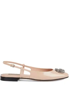 GUCCI - Patent Leather Slingback Ballet Flats #1770834