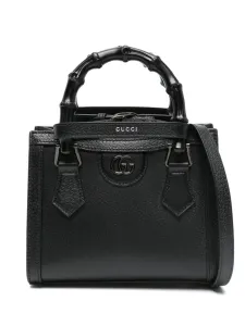 GUCCI - Diana Mini Leather Tote Bag